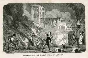 ロンドンの大火を掻き立てる 作： George Cruikshank