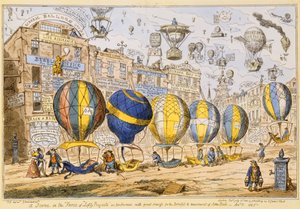 タクシー風船、パブ。 G.ハンフリー、1825年 作： George Cruikshank