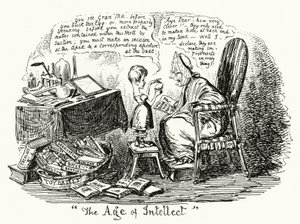 知性の時代」（エングレービング 作： George Cruikshank