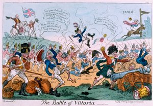 ヴィットリアの戦い 作： George Cruikshank
