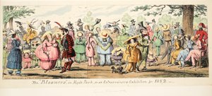 ハイドパークのブルマまたは1852年の異常な展覧会、パブ。 1852（手描きの彫刻） 作： George Cruikshank