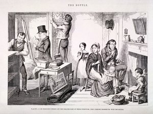 「ボトル」、1847 作： George Cruikshank