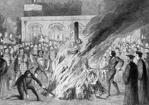 タワーグリーンのエドワードアンダーヒルのバーニング、1840 作： George Cruikshank