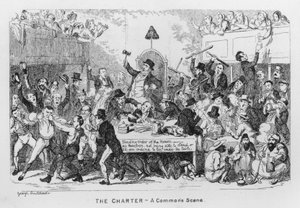 The Charter, A Commons Scene (e.g. engraving) 作： George Cruikshank