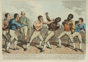 勝利の戦いの終わり（カラーエッチング 作： George Cruikshank