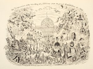 1851年の素晴らしい展覧会からのすべての国の作品の分散、パブ。 1851 作： George Cruikshank