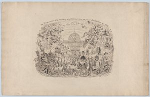 1851年の大博覧会からのすべての国の作品の分散, 1851., 1851. 作： George Cruikshank