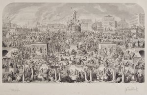 社会の飲酒習慣またはバッカス崇拝 作： George Cruikshank