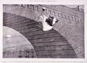 「酔っぱらいの子供たち」、c1847 作： George Cruikshank