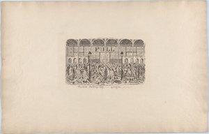 1851 年、1851 年、最初のシリングの日 作： George Cruikshank