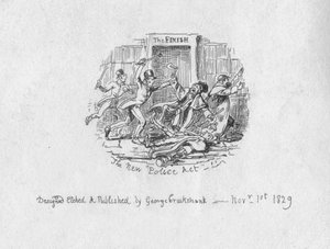 1829年の新警察法 作： George Cruikshank