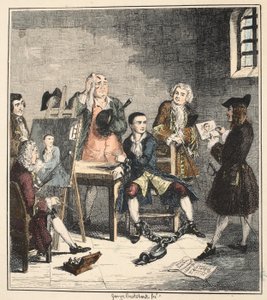ポートレート、ジャックシェパードのイラスト：ウィリアムハリソンエインズワースのロマンス、1839年（手描きのエッチング） 作： George Cruikshank