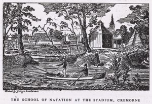 クレモネガーデンズスタジアムのネイションスクール 作： George Cruikshank