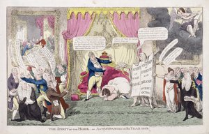 書物の精神、あるいは1813年の予感 作： George Cruikshank