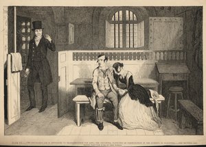 酔っぱらいの息子は生涯交通機関を宣告された 作： George Cruikshank