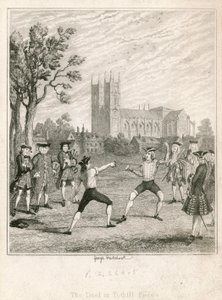 トシルフィールズでの決闘 作： George Cruikshank