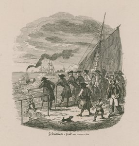 グリニッジ病院の遊歩道 作： George Cruikshank