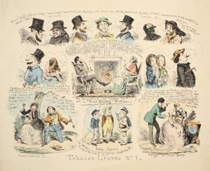 タバコ葉第1号、パブ。 1851（手塗りの彫刻） 作： George Cruikshank