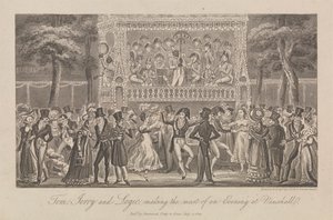 トム、ジェリー、ロジックが夜を最大限に楽しむ... 作： George Cruikshank