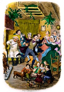 ジョージ・クルイックシャンクによるヴィクトリア朝のクリスマスカード 作： George Cruikshank