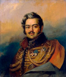 デニスダビドフ、ロシアの兵士と詩人、c1828。 作： George Dawe