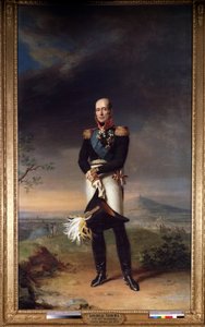 「元帥ミハイル（ミシェル）ボグダノビッチ・バークレー・ド・トリー（Barclay-de-Tolly）（1761-1818）の肖像」（元帥ミハイル伯爵（ミハイル）ボグダノビッチ（1761-1818）の肖像画）ジョージ・ドーウェ（1781-1829）による絵画1829 寸法 361x258 cm 美術館 作： George Dawe