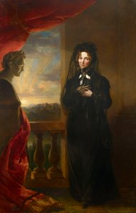 1825年後の喪服のエリザベスアレクセイエフナ1779〜1826の肖像、喪服。 作： George Dawe
