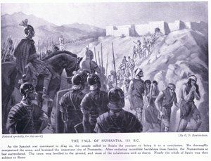 Numantia 133BCの崩壊 作： George Derville Rowlandson