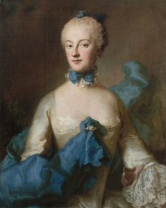 バイエルン公爵夫人マリア・アンナ・ジョセファ、1734-1776年、バーデン＝バーデン辺境伯、1750年頃。 作： George Desmarées