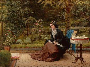 5時（キャンバスに油彩） 作： George Dunlop Leslie