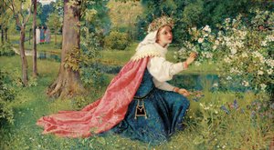 マチルダ-ダンテ、パーガトリー、カント28 作： George Dunlop Leslie