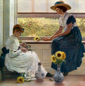 太陽と月の花、1890年、1912年。 作： George Dunlop Leslie