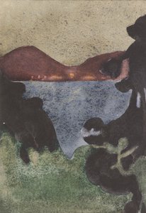 テイポートのダンディー、夕暮れ、1898年頃（水彩） 作： George Dutch Davidson