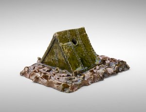 ハウステントインクウェル、c。 1900年（陶器） 作： George E. Ohr