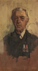 B.バクスターの肖像、90th & 41st、c.1920（パネルに油絵 作： George Edmund Butler