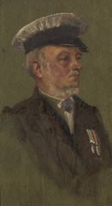 L.T.C.ことG.ミルズの肖像、1920年頃（パネルに油彩 作： George Edmund Butler