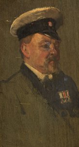 R.N.ことH.ロングの肖像 1920年頃（パネルに油彩 作： George Edmund Butler