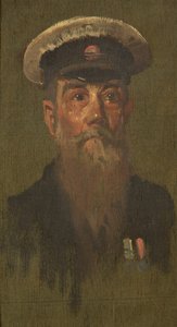 第6ドラゴーンのJ.ブルックスの肖像 1920年頃（パネルに油彩 作： George Edmund Butler