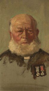 J.サマーズ（R.N.）の肖像 1920年頃（パネルに油彩 作： George Edmund Butler