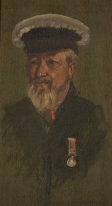 R.クームス（M.T.）の肖像 1920年頃（パネルに油彩 作： George Edmund Butler