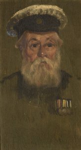 W.H.マッケッグ（R.N.）の肖像 1920年頃 （パネルに油彩 作： George Edmund Butler