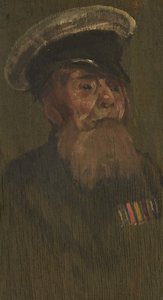 R.M.L.I.のW.ショートの肖像、1920年頃（パネルに油彩 作： George Edmund Butler