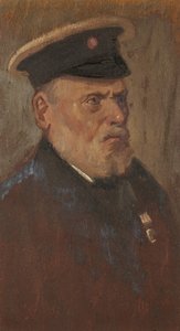R.A.のC.パーソンのポートレイト 1920年頃（パネルに油彩 作： George Edmund Butler