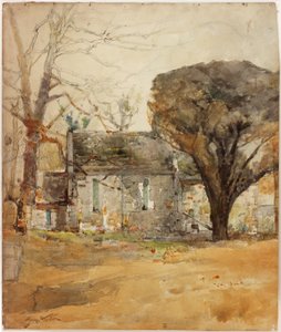 デラヴァル礼拝堂（紙に木炭、鉛筆、水彩） 作： George Edward Horton