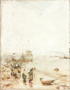 ノース・シールズ・フィッシュ・キー（キャンバスに油彩） 作： George Edward Horton