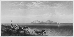 カプリ島、ロイヤル・コレクションの絵（彫刻）より 作： George Edwards Hering
