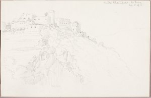ザンクト・ゴアールのラインフェルス城 作： George Elbert Burr