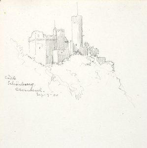 シェーンブルク城、オーバーヴェーゼル 作： George Elbert Burr