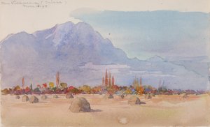 スイス、ヴィルヌーヴ近郊、1898年。 作： George Elbert Burr