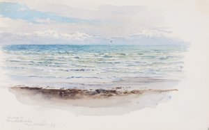1899 年、北ウェールズ、プルヘリの海岸。 作： George Elbert Burr